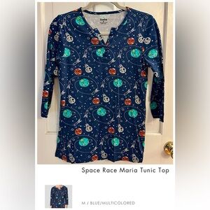 Svaha Space Race Maria Tunic Top, size medium, VGUC